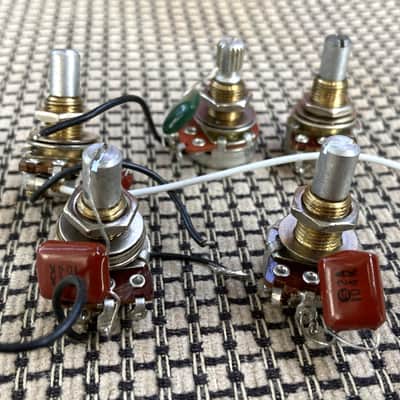 Genuine EMG Parts~ Five Volume & Tone Pots, 25k, Dime-Size image 2