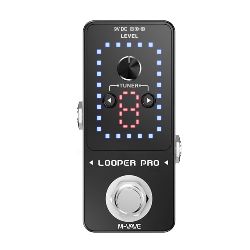Looper Pro Tuner Effact Pedal Record 9 Loops LED Display image 1