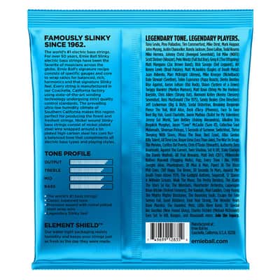 Extra Slinky Nickel Wound Electric Bass Strings 40-95 Set Gauge 40, 60, 70, 95 High-C Steel Hex-Core image 2