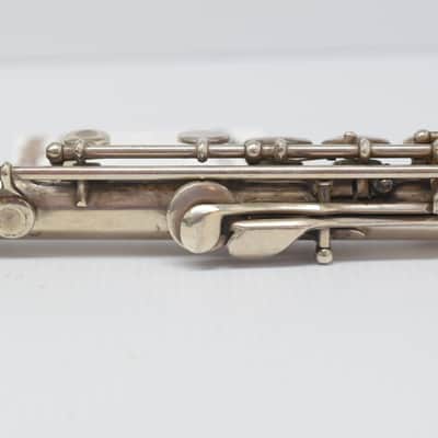 Vintage Selmer Handmade Solid Sterling Silver Flute Open Hole w/ Offset G C Foot image 19
