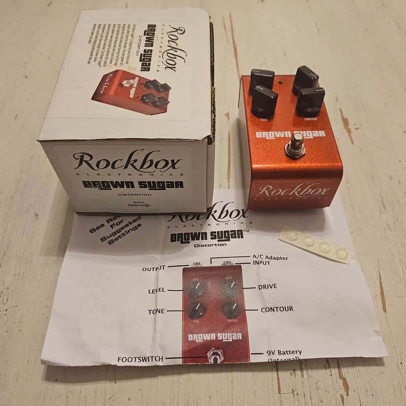 Rock Box Brown Sugar Overdrive Distortion NOS image 1