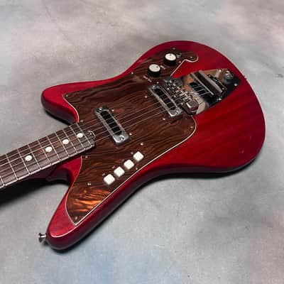 1960's Galanti Grand Prix Electric Guitar Cherry Red w/OHSC image 14