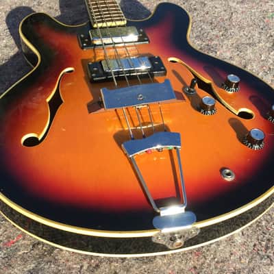 VOX VG4 1968 - Sunburst Semiacustic Bass 2 Pickups image 6