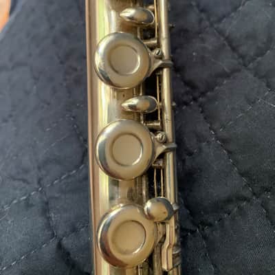 Wm. S. Haynes Serial #15747, Regular Model, offset G, C foot flute, closed holes 1939 - Sterling Silver image 9