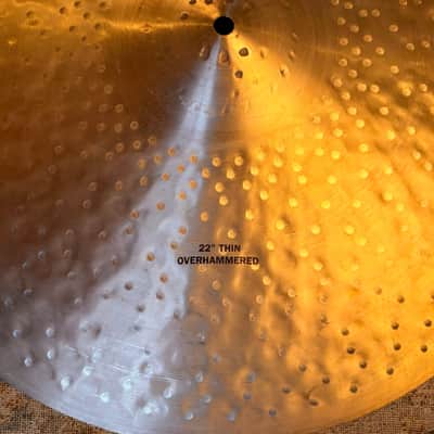 Zildjian K CONSTANTINOPLE OVERHAMMERED THIN 22” Gorgeous LIGHT AIRY COMPLEX! 2212 g Discontinued??? image 4