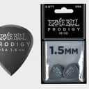 1.5mm Black Mini Prodigy Picks 6-Pack Precision Machined High-Density Non-Slip-Textured Delrin Sharp-Attack Design