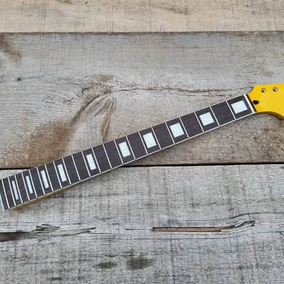 22 Steel Fret Pearloid with Binding rosewood ST Neck guitar Neck replacement fits OEM Project image 13
