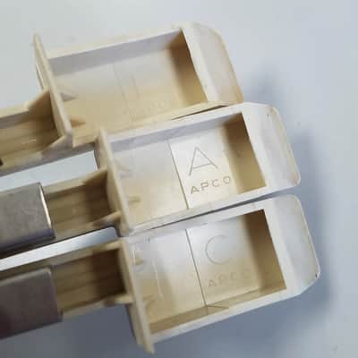 Hammond 3 APCO Organ Keys L-100 series Original replacement black white A B C D E F G 1964-1965 - Plastic image 8