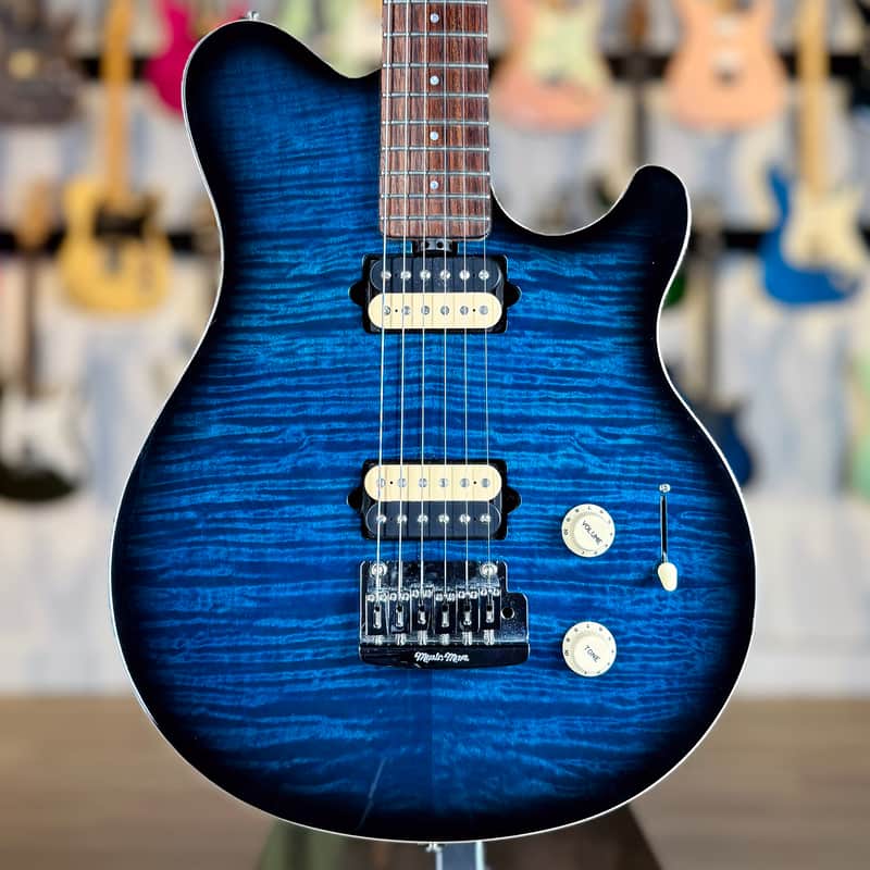 Ernie Ball Music Man Axis Super Sport BFR (Ball Family Reserve) - Translucent Blue Burst
