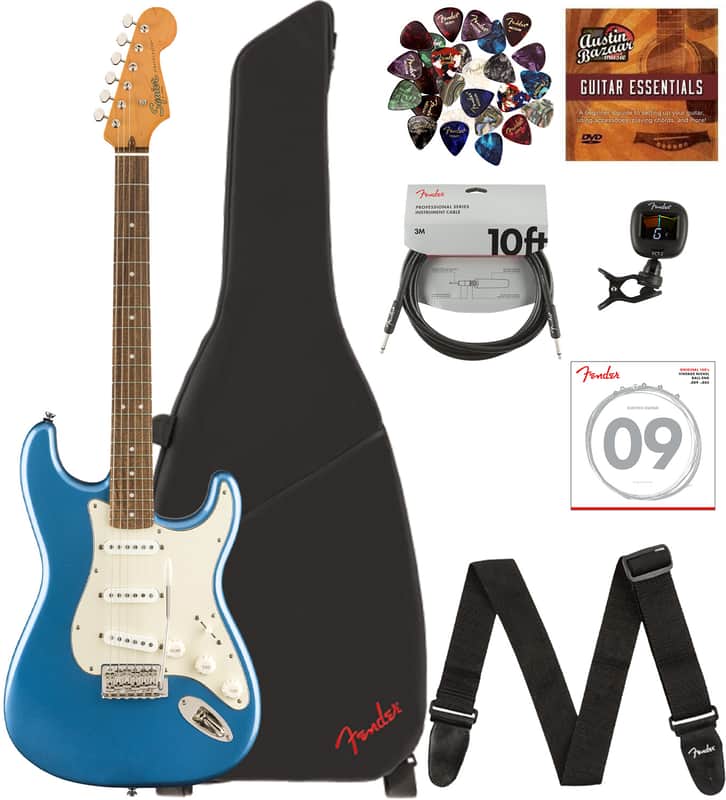 Fender Squier Classic Vibe '60s Stratocaster, Laurel - Lake Placid Blue w/ Gig Bag image 1