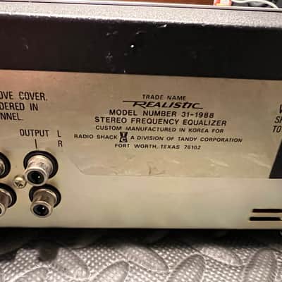 Realistic 31-1988 5-band Stereo Equalizer serviced image 6