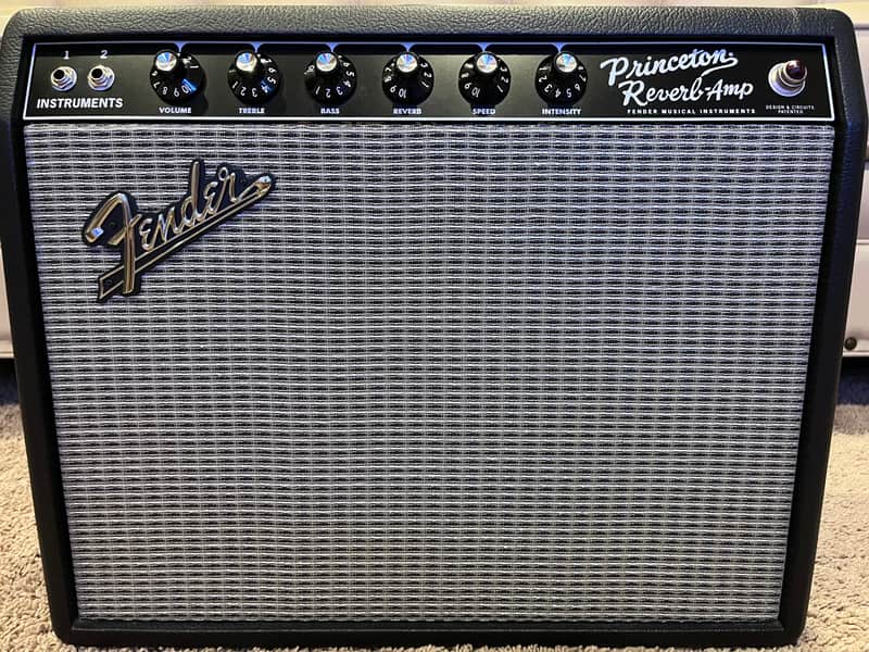 Fender '65 Princeton Reverb Reissue 12-Watt 1x10" Guitar Combo 2008 - Present - Black image 1