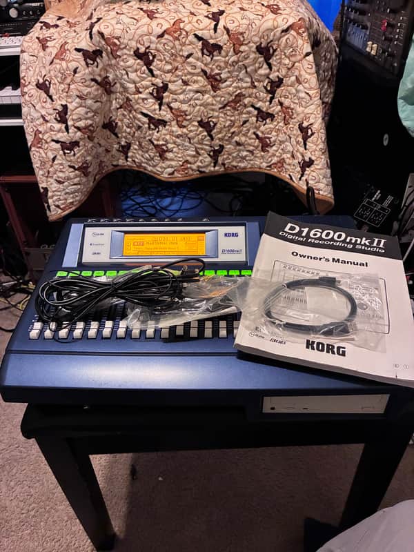 Korg D1600 MKII w/ Orignal Manual and Extra Cables image 1