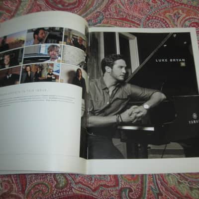 rarely handled, near A+ Yamaha All Acess Magazine (The Backstage Guide to the World of Yamaha), Winter 2013, Number 24 - Luke Bryan on cover, [52 total pages - front outer cover - back outer cover] quality paper, mostly color pages, some B&W, L 12" x W 9" image 6