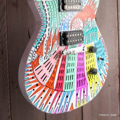Gretsch  Custom art guitar  Ignite Jet Club HH  "  Hot Times in the City" " image 5