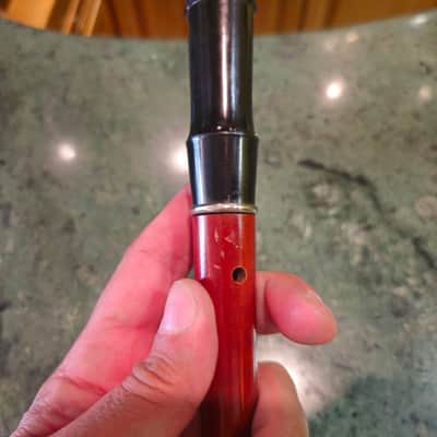 Wood Ebony Vintage Block Flute Combi 1970s Germany image 4