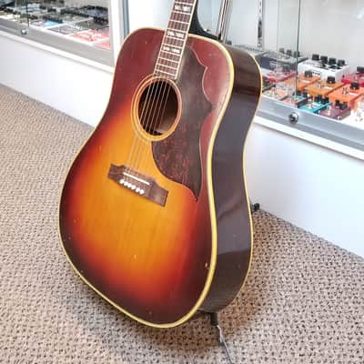 vintage 60's Gibson Southern Jumbo SJ in Cherry Sunburst with Hard Case image 7
