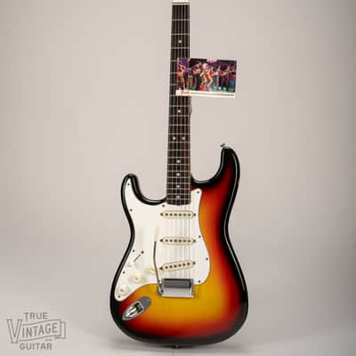 1967 Fender Stratocaster Left-Handed Sunburst with tag image 5
