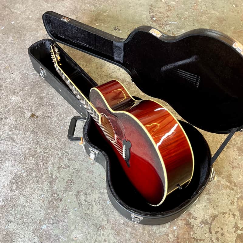 Yamaha CJ-32 Jumbo Acoustic guitar - Flame Sunburst j200 original