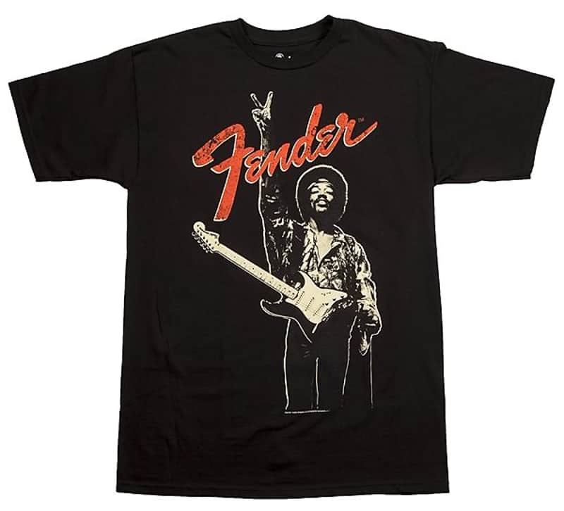 Fender Jimi Hendrix "Peace Sign" T-Shirt, Black, L 2016 image 2