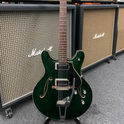 Yamaha SA-30 T Hollow Body with Tremolo 1967 - 1972 - Dark Green image 2
