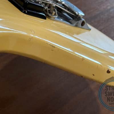 Mosrite Avenger Guitar, The Ventures Model, Aged White, MIJ 1970s image 18