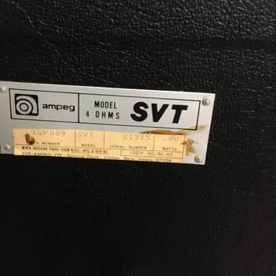 Ampeg SVT amp 1976-1979 300watt original plus original 810 cab square back 1972 Amp 1978 a Cab 1972 image 7