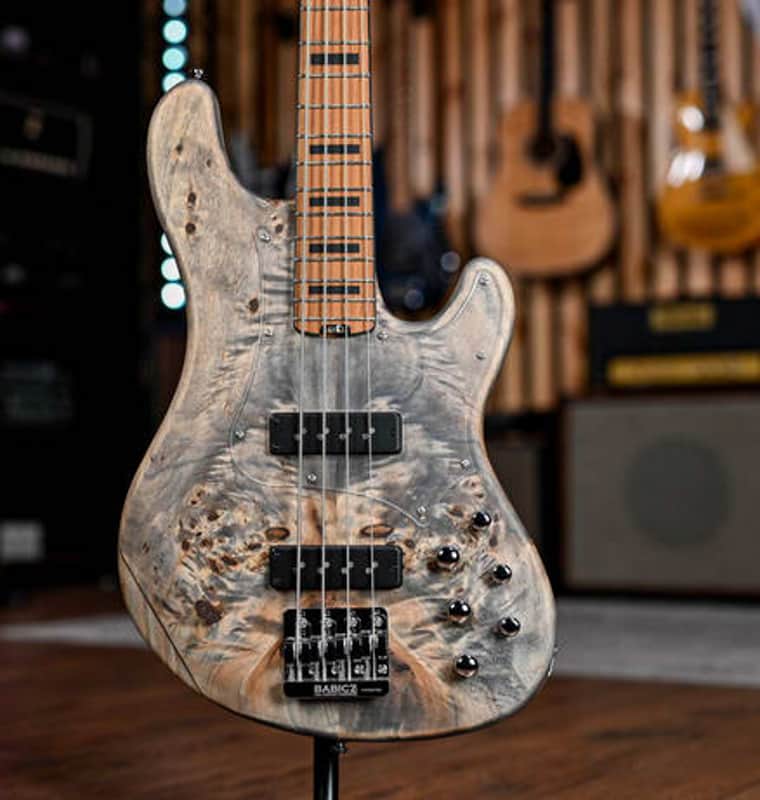 Cort GB-MODERN 4-String OPCG Electric Bass w/case Open Pore Black / Charcoal Grey image 1
