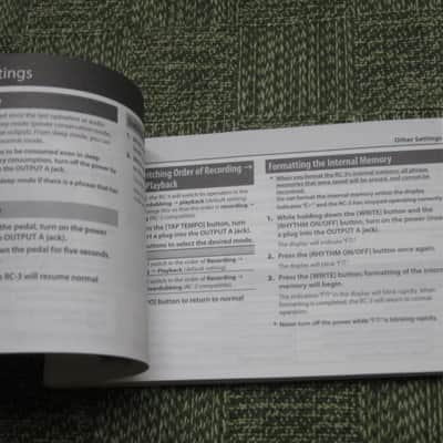 lightly handled genuine Boss Owner's Manual for RC-3 Loop Station (NO pedal / NO other items) specifically from 2012 (172 total pages cover to cover) English, German, French, Italian, Spanish, Portuguese, Dutch image 21