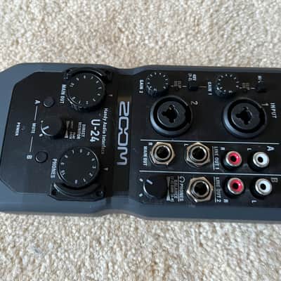 Zoom U-24 Handy USB Audio Interface 2010s - Black image 5