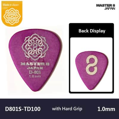 MASTER 8 JAPAN D-801S HARD GRIP Teardrop 1.0mm Guitar Pick