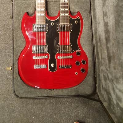 Epiphone G-1275 G1275 Double Neck Doubleneck Cherry 2000s image 1