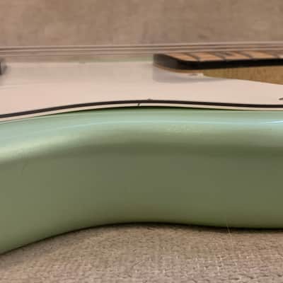 2015 Fender Deluxe Series Precision Bass FSR Sea Foam Pearl Finish Special Edition PJ MIM Mexico image 9