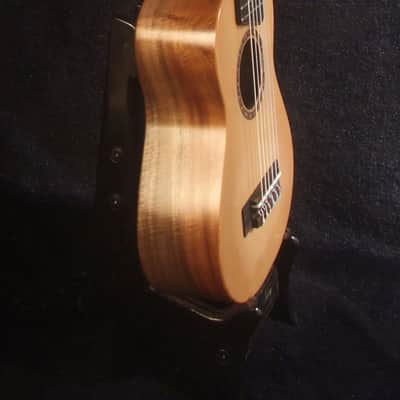 Handmade Concert Long Neck Guitarlele, Solid Spruce, Acacia, Slotted Head, Soft-bag, Bruce Wei GLL17-003 image 7