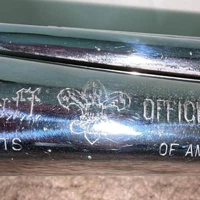 Rexcraft Official Bugle, Boy Scouts of America 1950's (?) - Nickel Plated image 1