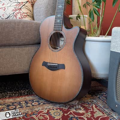 Taylor 2024 Builder's Edition 914ce Lutz Spruce Top w/ E.I. Rosewood Acoustic Electric Guitar - Wild Honeyburst w/HSC