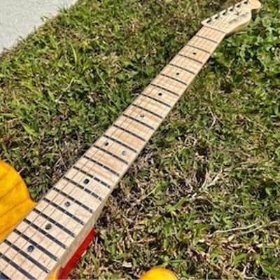 Tone Stone Guitars Quilted Maple and Diamond 2024 - Lemon Lollipop Dripp image 3