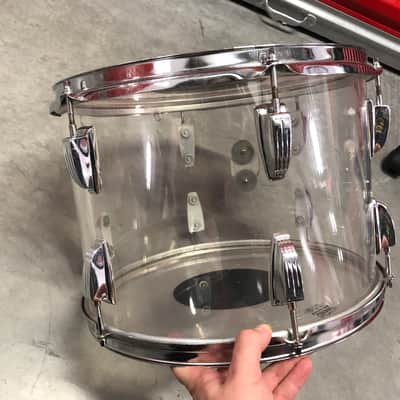Ludwig Vistalite 14”x10” Tom Drum Clear 1970’s image 8