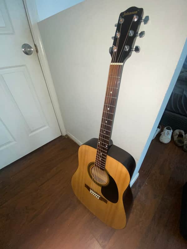 Johnson Player series Mid 2010s - Natural spruce top rosewood fretboard image 1