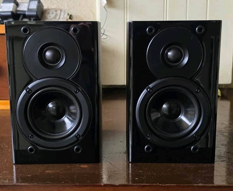 VINTAGE SHERWOOD MINI 2 WAY SPEAKERS/80 WATTS EACH/BOOKSHELF image 1