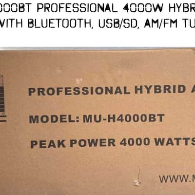 MU‑H4000BT POWERED AMP BRAND NEW image 4