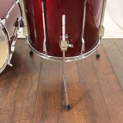 Tama RockStar DX 4pc Drum Kit Set 22/16/13/12" Maroon MIJ image 15