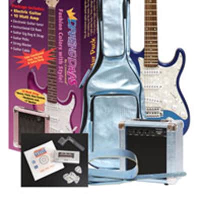 Darling Divas Electric Guitar Package | includes amp and case | Mystical Blue image 3