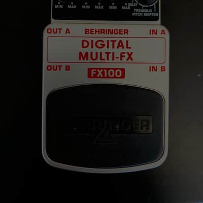 Behringer FX100 Digital Multi-Effect Pedal 2010's (Discontinued) NOT FUNCTIONING – For Parts or Repair image 2