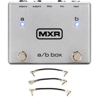 MXR M196 A/B Box Pedal with 3 Patch Cables image 1