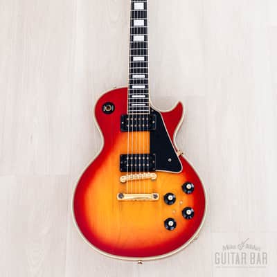 1973 Gibson Les Paul Custom Vintage Guitar Cherry Sunburst w/ T Tops, Case image 2