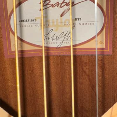 2022 Taylor BT2 Baby Taylor, Mahogany image 2