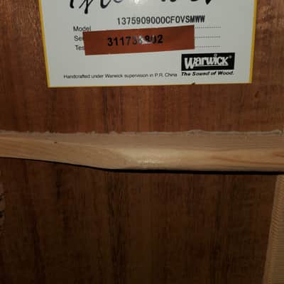Warwick Alien Acoustic Bass 5 String (B-Stock) + + bonus/Free ToneWood Amp for Acoustic Guitar + bonus/Free Taylor Precision Digital Hygrometer and Thermometer image 4