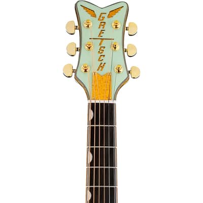 Gretsch G5021E Rancher Penguin Parlor Acoustic Electric Guitar - Mint Metallic image 5