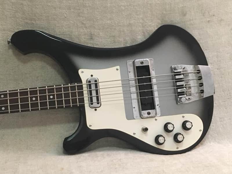 1977 Greco PMB-800 Left Hand Bass Lefty Silverburst Refin MIJ